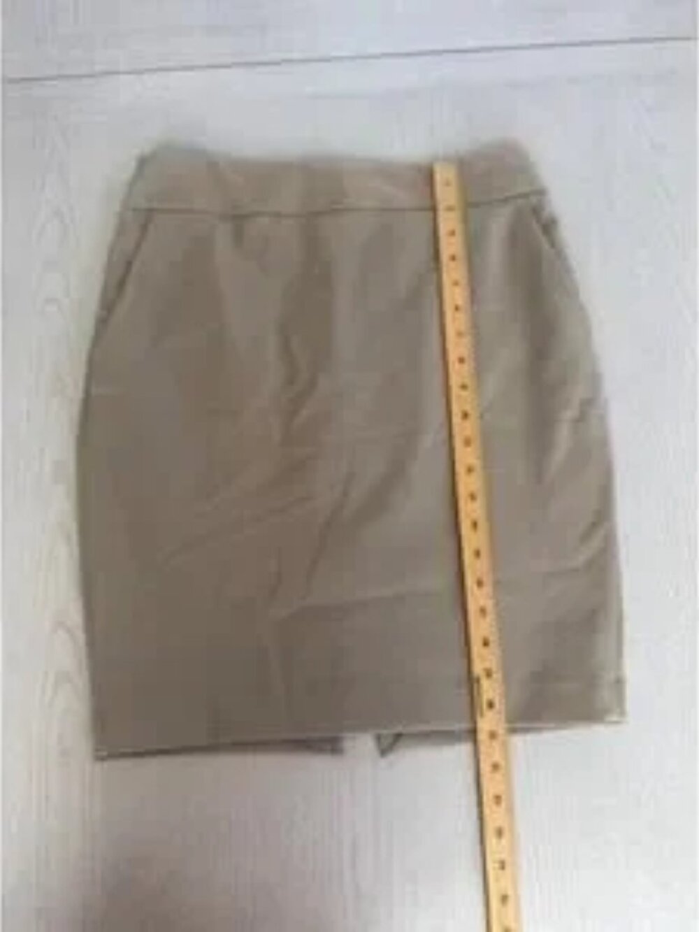 Khaki Pencil Skirt Corporate Girly Safari Light Academia Balletcore - Picture 5 of 5